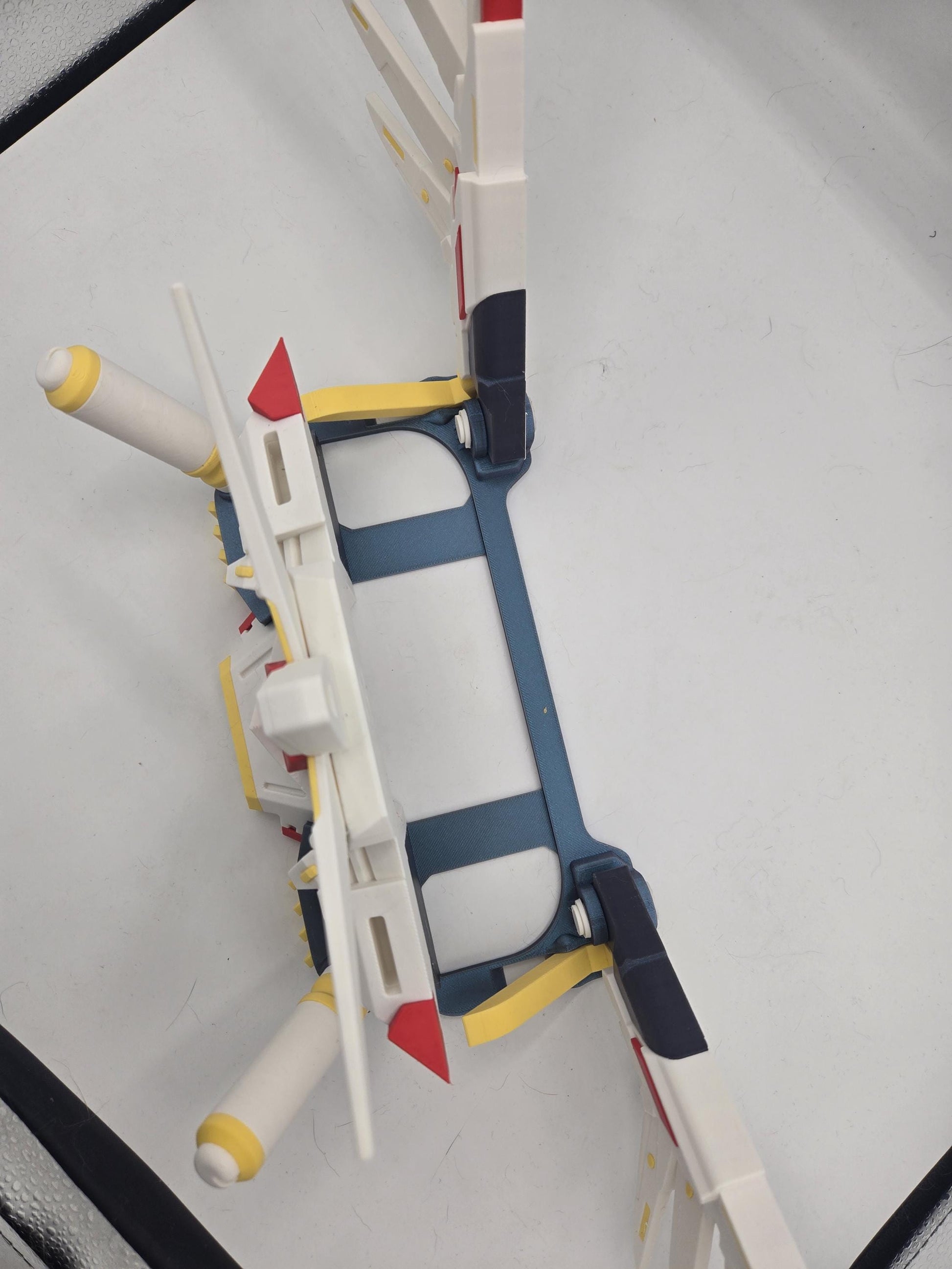 Mechdam Nintendo Switch 2 Dock Display seen from above — open cradle design that keeps ports and cable slots accessible, 3D printed