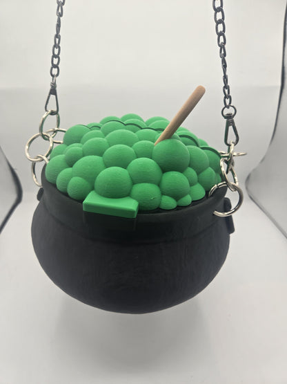 Cauldron Spooky Witch Halloween Purse 3D Print