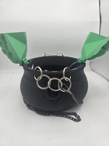 Cauldron Spooky Witch Halloween Purse 3D Print