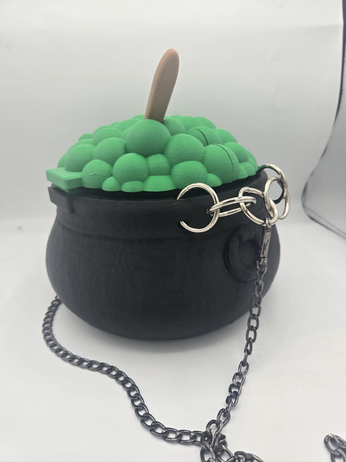 Cauldron Spooky Witch Halloween Purse 3D Print