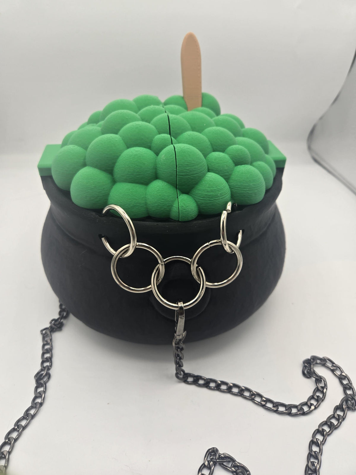Cauldron Spooky Witch Halloween Purse 3D Print