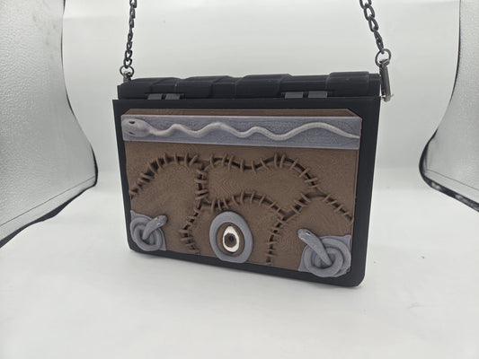 Storybound Book Themed Purse with Optional Additional Front Book Panels 3D Print