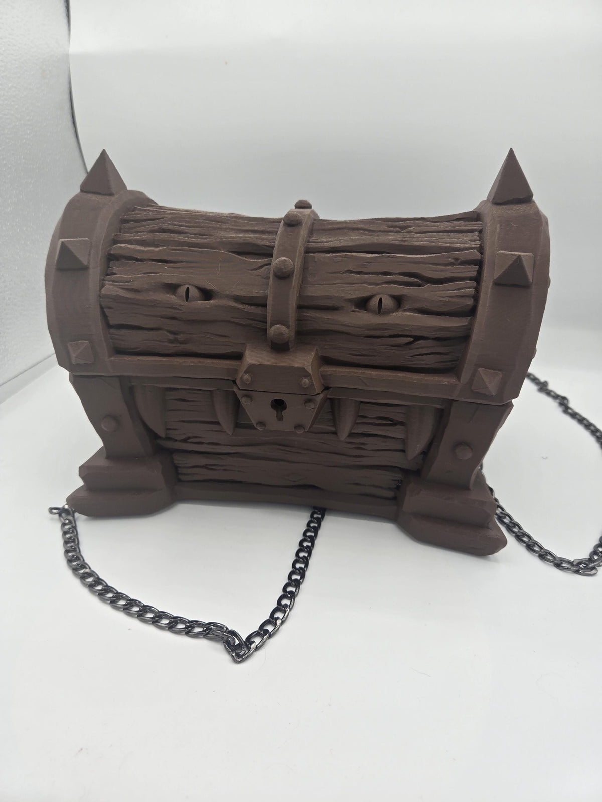 Mimic Treasure Chest Purse – Fantasy RPG Handbag, DnD Cosplay Bag, 3D Printed Accessory