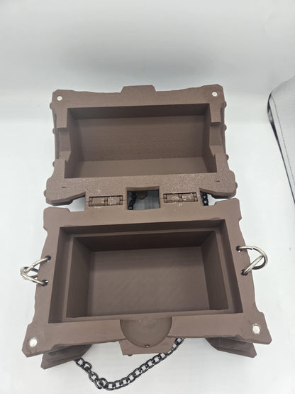 Mimic Treasure Chest Purse – Fantasy RPG Handbag, DnD Cosplay Bag, 3D Printed Accessory